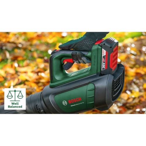 Bosch Akku-Laubbläser AdvancedLeafBlower 36V-750 (ohne Akku, 36 Volt System, zum Entfernen hartnäckiger Blätter auf großen Flächen, Gewicht: 2,8 kg)