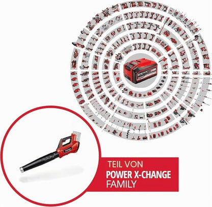 Einhell Professional Akku-Laubbläser GP-LB 36/210 Li E-Solo Power X-Change (Lithium-Ionen, 816m³/h Blasleistung, Turboschalter, 3-stufiges +