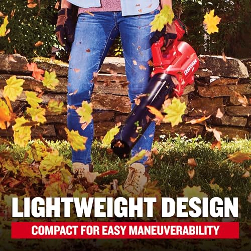 CRAFTSMAN V20 Akku-Axial-Laubbläser-Set mit 4,0 Ah Akku und Ladegerät (CMCBL700M1)