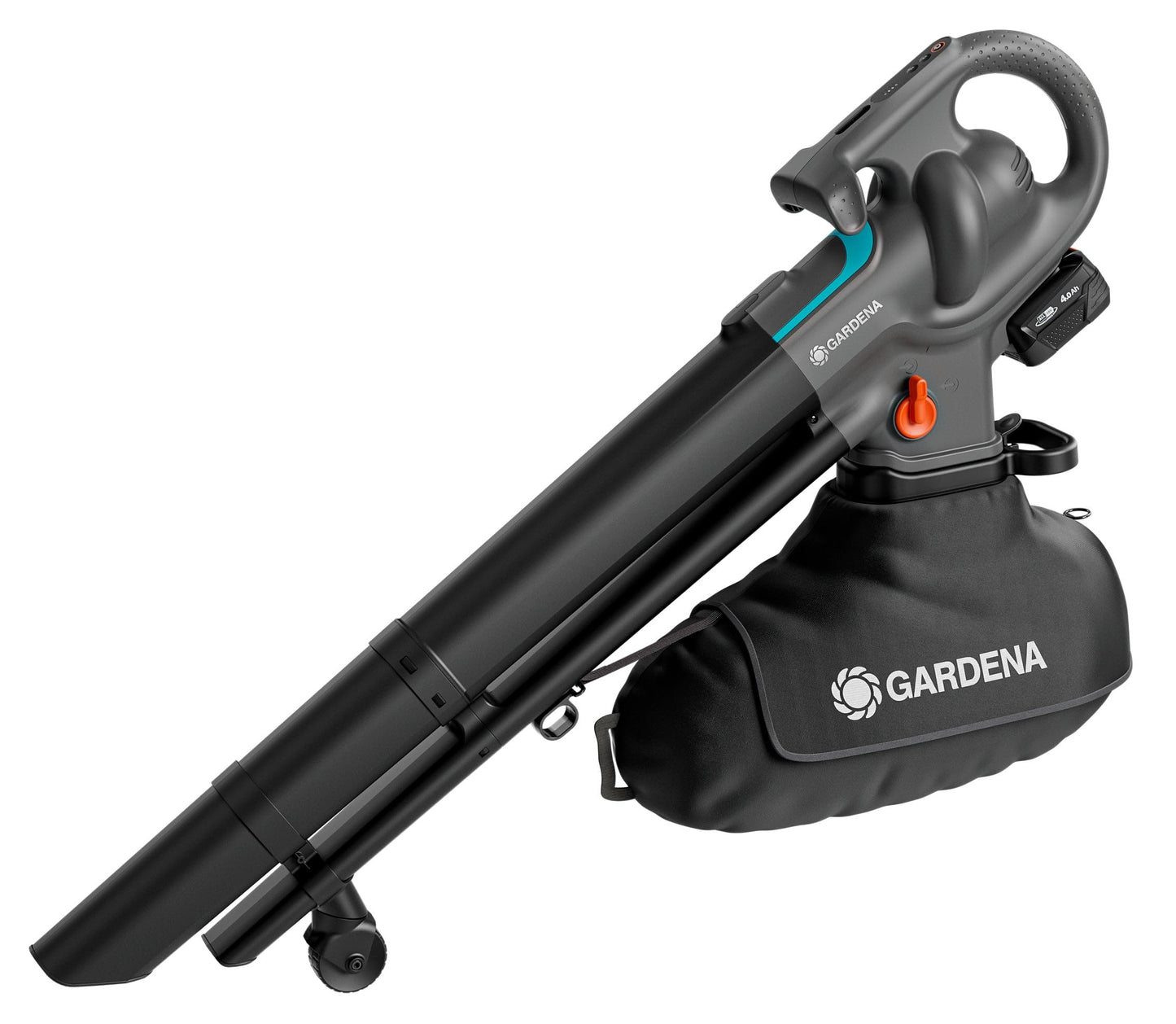 Gardena Akku-Laubbläser PowerJet 18V P4A Ready-to-Use Set: Laubreinigung, Verstellbare Geschwindigkeit, Hohe Luftmenge, Leichtgewicht, Kabellos