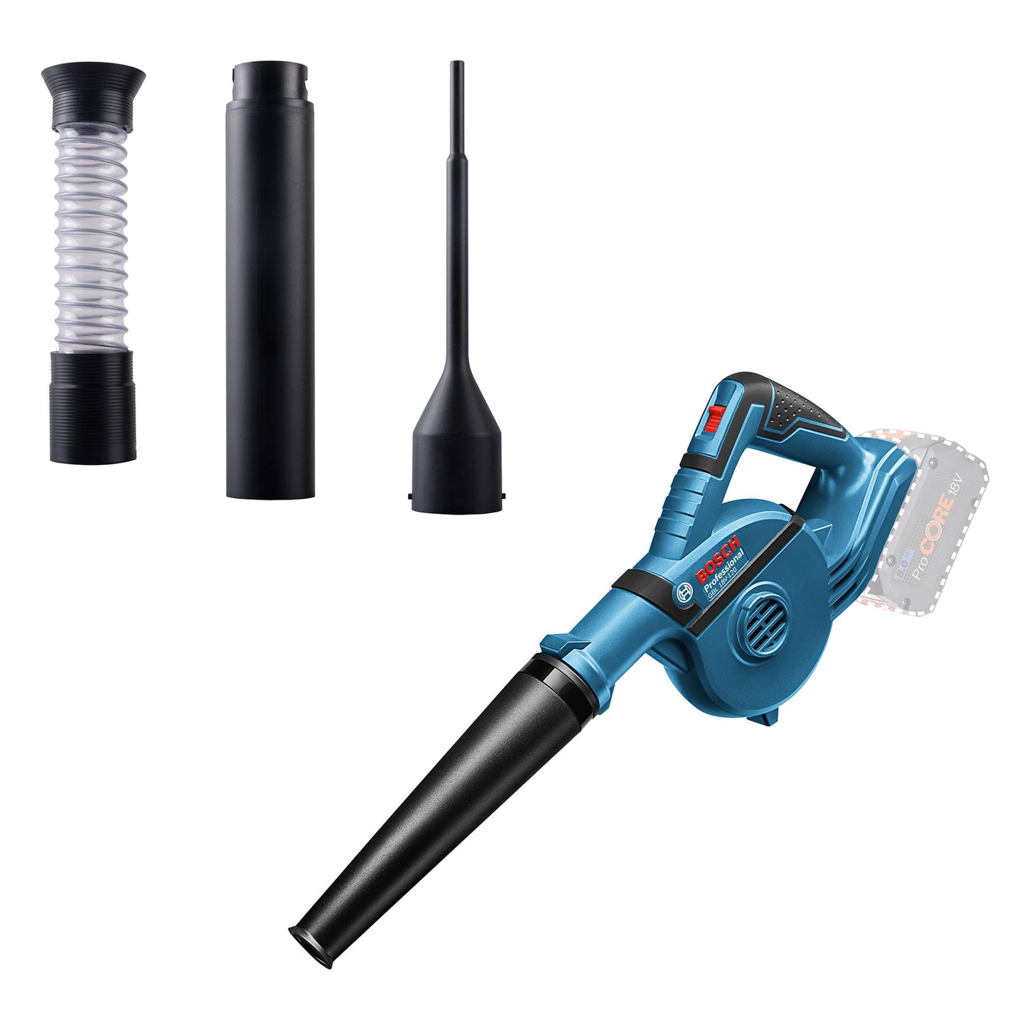 Bosch Akku-Laubbläser AdvancedLeafBlower 36V-750 (ohne Akku, 36 Volt System, zum Entfernen hartnäckiger Blätter auf großen Flächen, Gewicht: 2,8 kg)